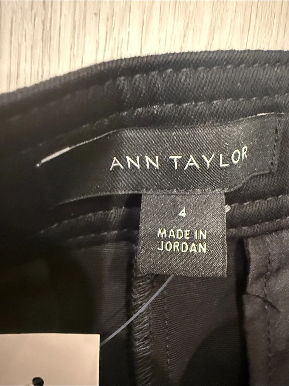 Ann Taylor Black Sailor-Inspired Wide Leg Pants